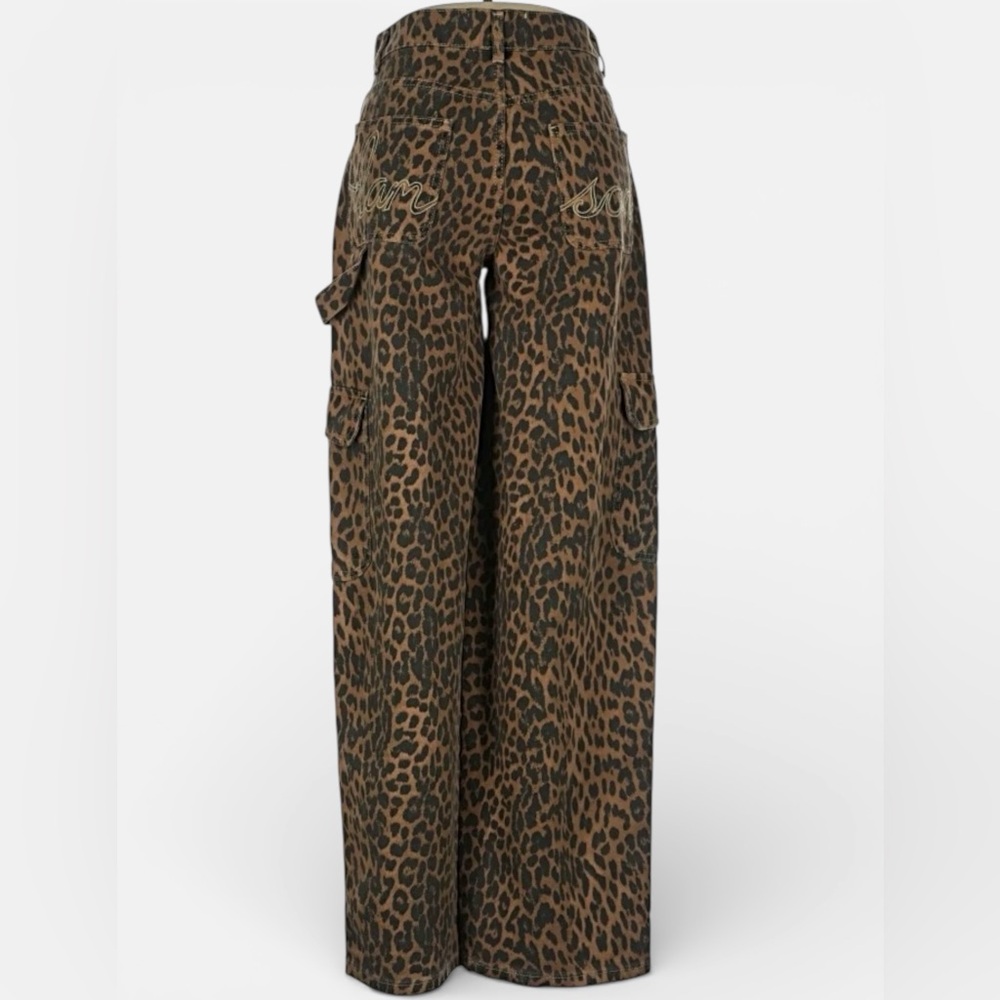 Damson Madder Cargo Jeans Leopard UK 8 / US 4 - Picture 12 of 16